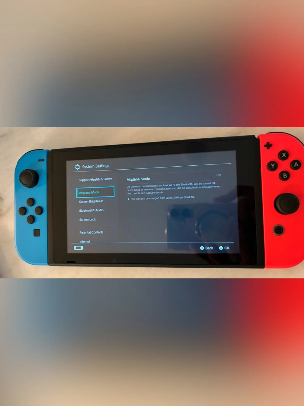 Nintendo Switch Neon Blue Red Joy-Con Console Dock Charger